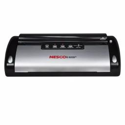 Nesco VS-02 Black Food Vacuum Sealer with Built-in Bag Cutter and Roll Storage thumbnail 1