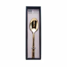 Wallace Bamboo Gold 18/10 Stainless Steel Serving Spoon thumbnail 3