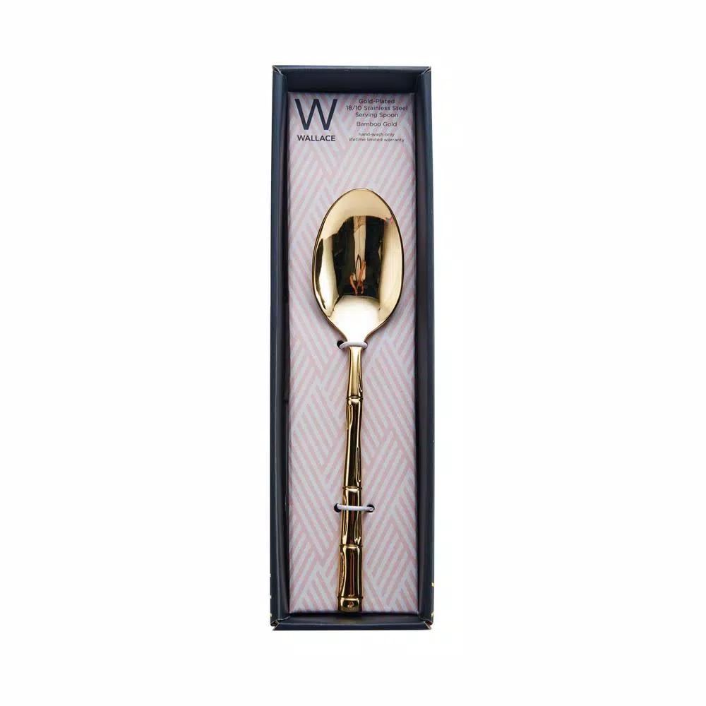 Wallace Bamboo Gold 18/10 Stainless Steel Serving Spoon