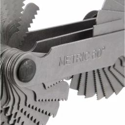 Grand Rapids Industrial Products Grip Thread Pitch Gauge - Dual Metric and SAE Stainless Steel Thread Counter thumbnail 5