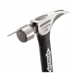 Stiletto TI14MC-F 14 oz. Titanium Milled Face Hammer with 16 in. Curved Fiberglass Handle thumbnail 3