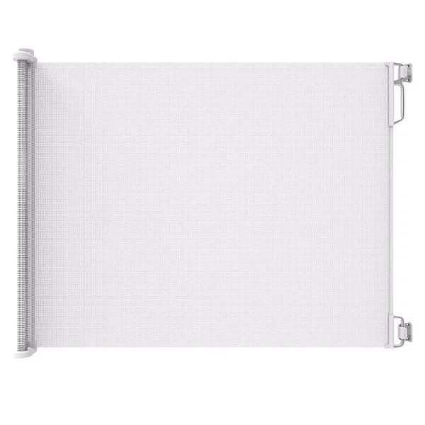 Perma Child Safety Extra Tall & Extra Wide Outdoor Retractable Gate, 41 in. H x 71 in. W, White