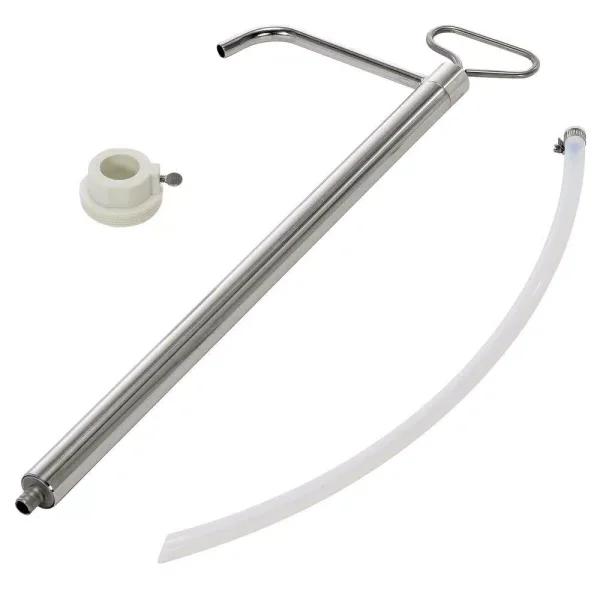 Vestil Stainless Steel 316 Piston Pail Pump for 5 Gallon Pails, 1 in. Bung Size