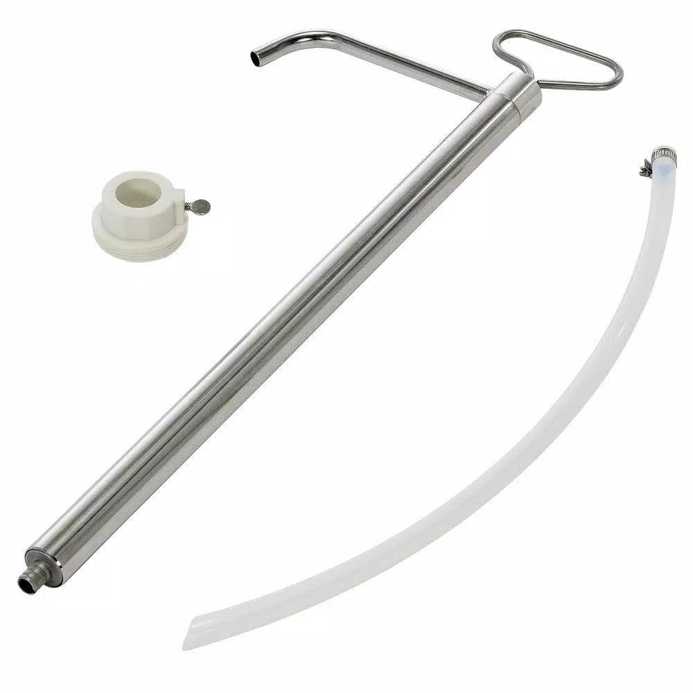 Vestil Stainless Steel 316 Piston Pail Pump for 5 Gallon Pails, 1 in. Bung Size