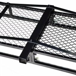 Max Load 500 lb. Capacity 58 in. x 17 in. Steel Folding Hitch Cargo Carrier for 2 in. Receiver thumbnail 3