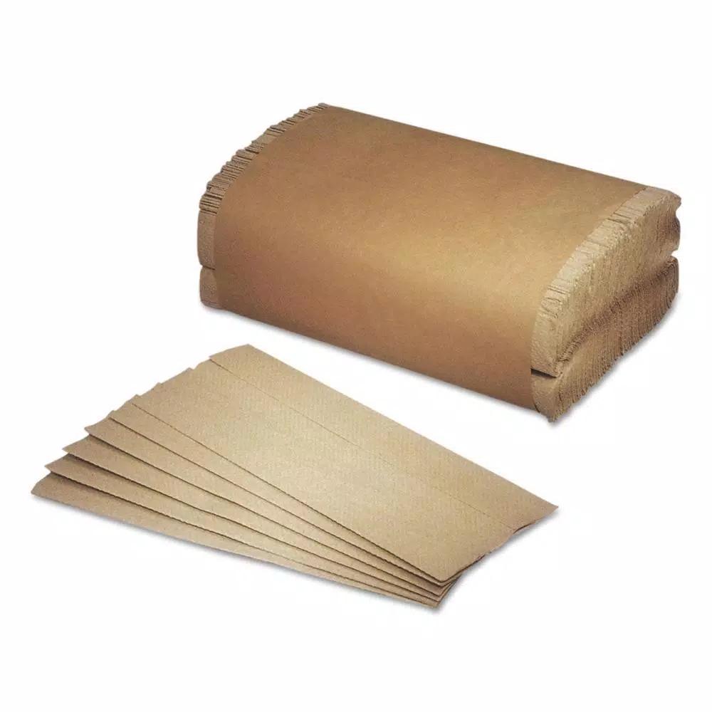 SKILCRAFT Kraft C-Fold Paper Towels, 1-Ply, Brown, 2400 Sheets
