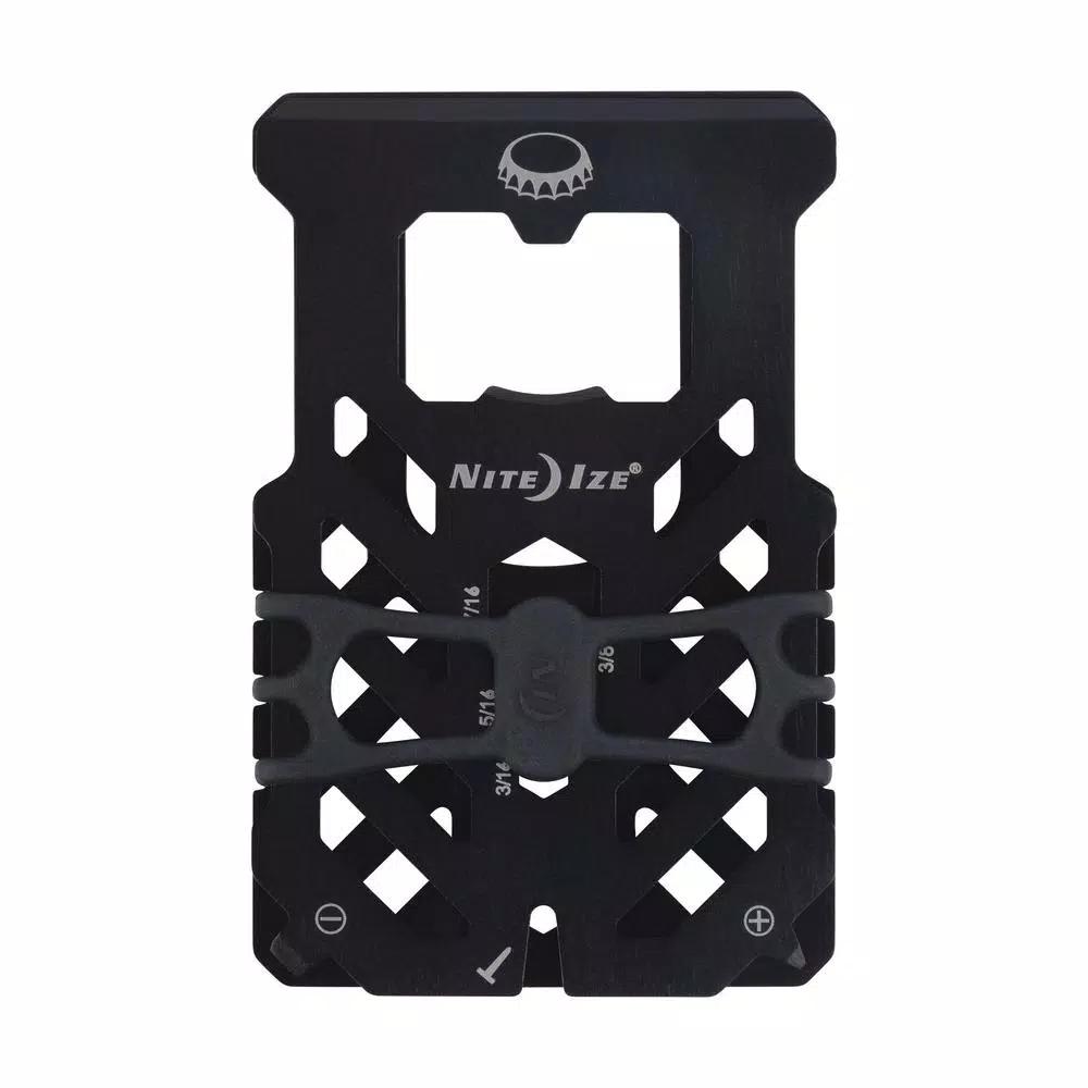 Nite Ize RFID Blocking Multi-Tool Wallet, 420 Stainless Steel, Black