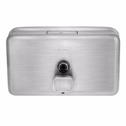 Alpine Industries 1200ml Stainless Steel Manual Liquid Soap Dispenser, Wall-Mounted thumbnail 1