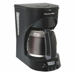 Proctor Silex 12-Cup Programmable Drip Coffee Maker, Black thumbnail 1