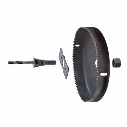 Eazypower 6 in. Carbon Steel Hole Saw with Mandrel for Cornhole Boards and Wood thumbnail 2