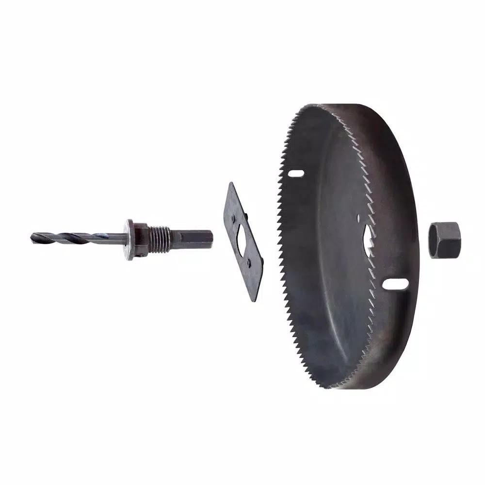 Eazypower 6 in. Carbon Steel Hole Saw with Mandrel for Cornhole Boards and Wood