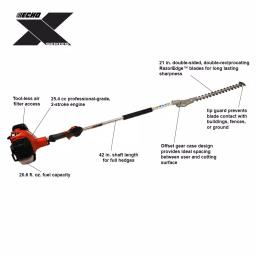 ECHO SHC-2620S X Series 25.4 cc 2-Stroke Gas Engine Hedge Trimmer thumbnail 3