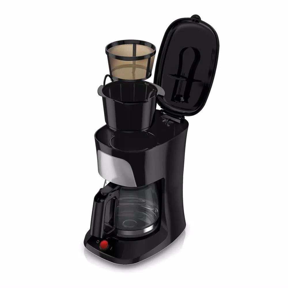 BLACK+DECKER 5-Cup Drip Coffee Maker, Compact Black Coffeemaker