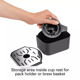 Hamilton Beach FlexBrew Black Single Serve Plus Coffee Maker - Brews Pods or Ground Coffee thumbnail 9