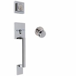 Delaney Avino Delaney Bright Chrome Single Dummy Door Handleset thumbnail 1