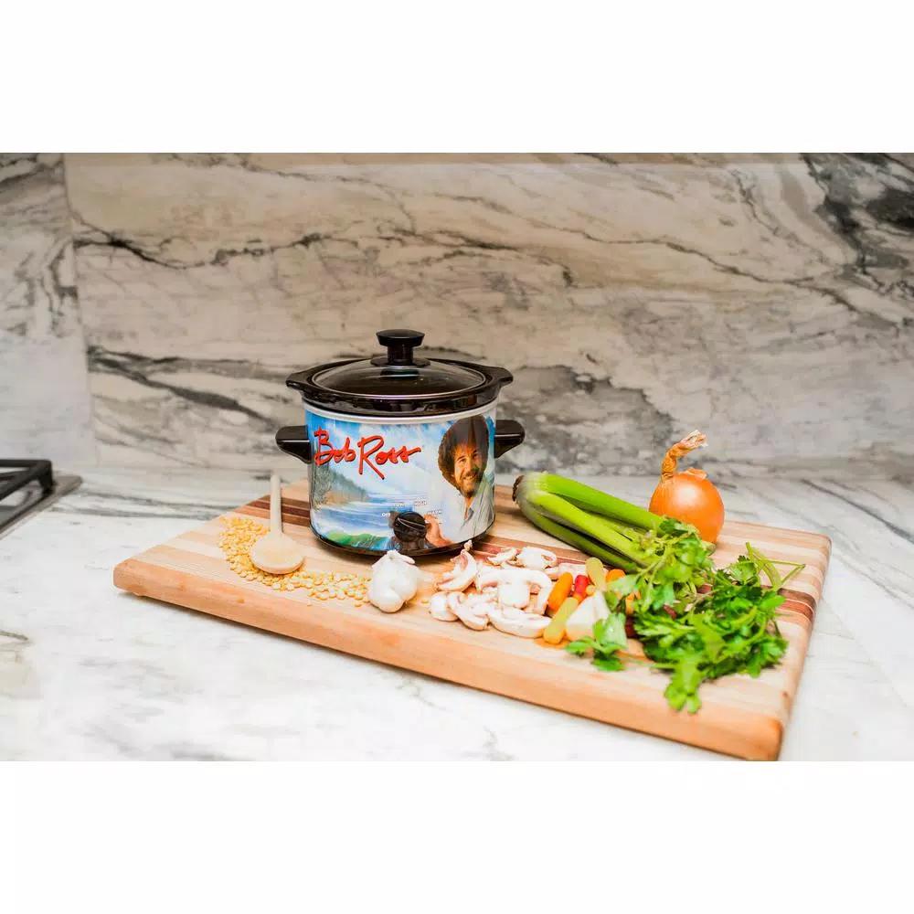 Uncanny Brands Bob Ross Officially Licensed 2 Qt. Slow Cooker, Blue
