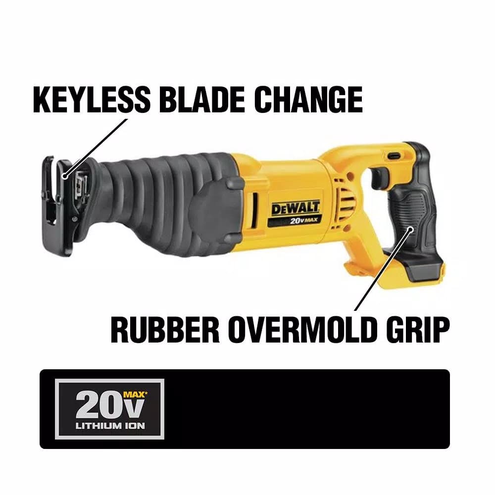 DEWALT 20V MAX Cordless 5-Tool Combo Kit with (2) 2.0 Ah Batteries & Charger