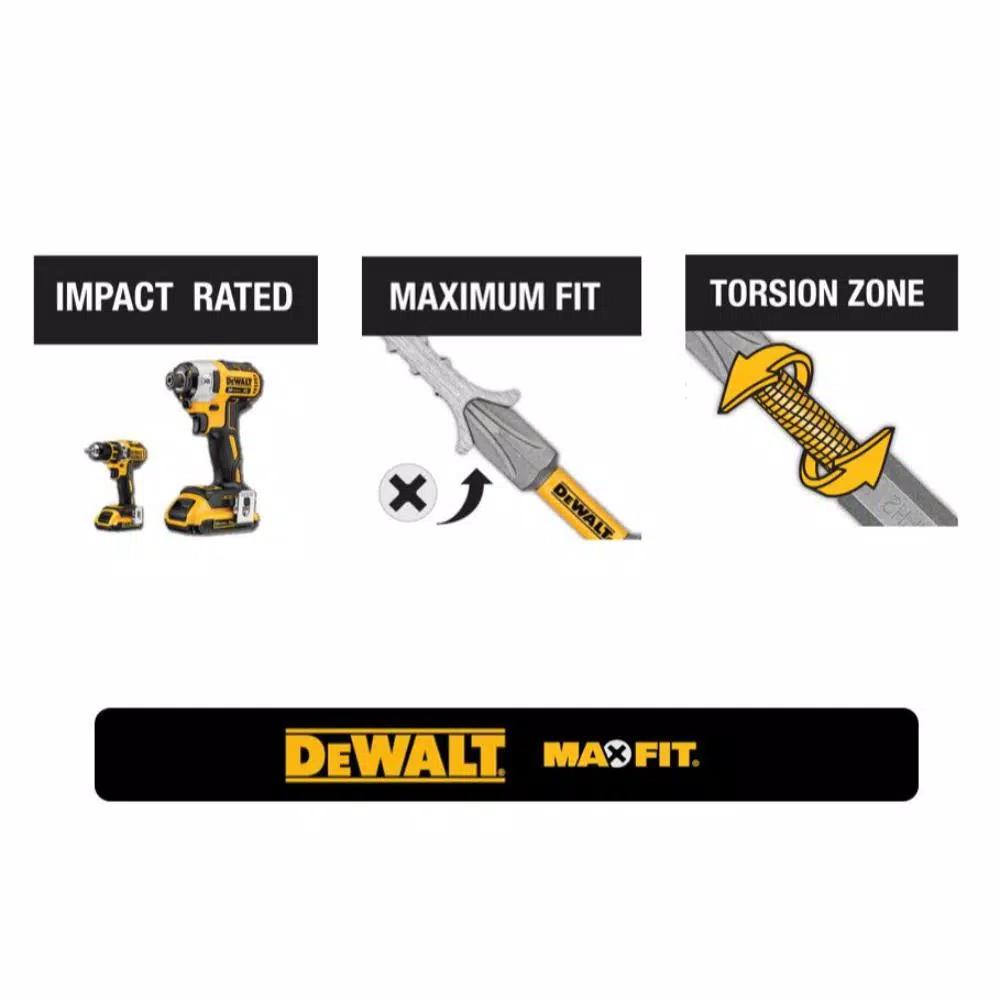DEWALT MAXFIT Right Angle Magnetic Attachment & 14-Piece Black Oxide Drill Bit Set