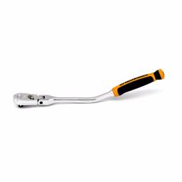 GEARWRENCH 3/8 in. Drive 90-Tooth Offset Flex Head Teardrop Ratchet, 12.25 in. thumbnail 4