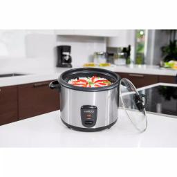PREMIUM Deluxe 16-Cup Stainless Steel Rice Cooker with Non-Stick Pot thumbnail 2
