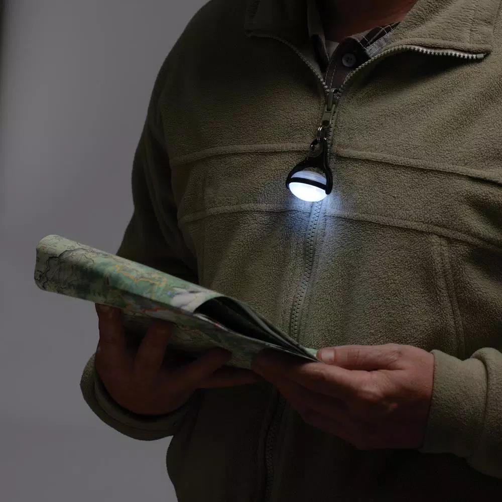 Nite Ize MoonLit LED Micro Lantern - Compact Water-Resistant Carabiner Clip Light