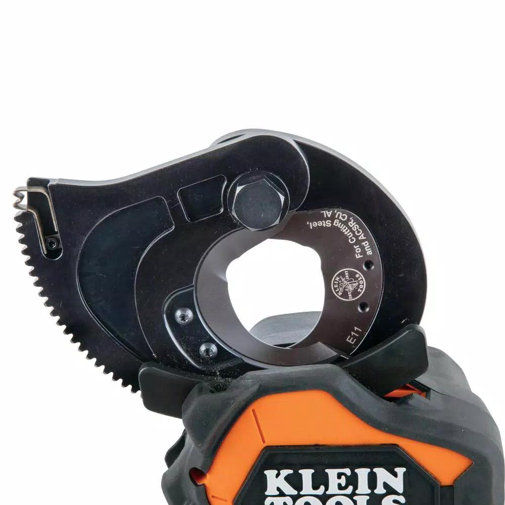 Klein Tools Battery-Operated EHS Closed-Jaw Cable Cutter with Two 2 Ah Batteries and Charger