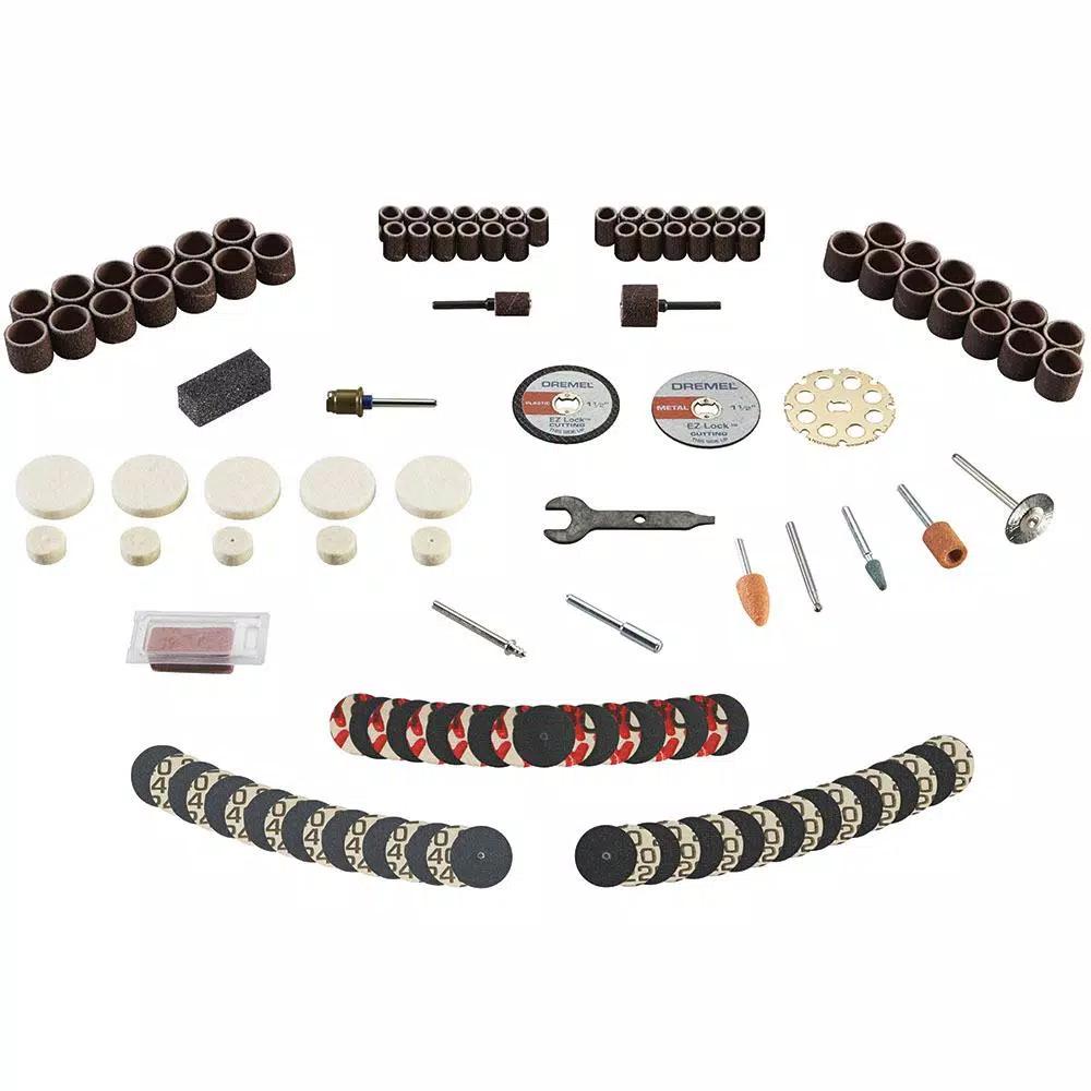 Dremel 130-Piece Rotary Tool Accessory Kit with 36 in. Flex-Shaft Attachment