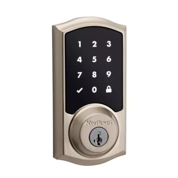 Kwikset SmartCode 916 Z-Wave Smart Deadbolt with SmartKey Security, Satin Nickel