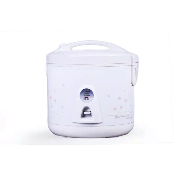 Tayama TRC-1000V 10-Cup White Rice Cooker with Food Steamer Basket