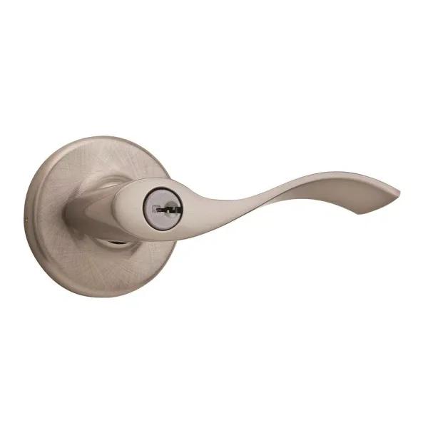 Kwikset Balboa Satin Nickel Exterior Entry Door Lever