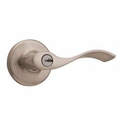 Kwikset Balboa Satin Nickel Exterior Entry Door Lever thumbnail 1