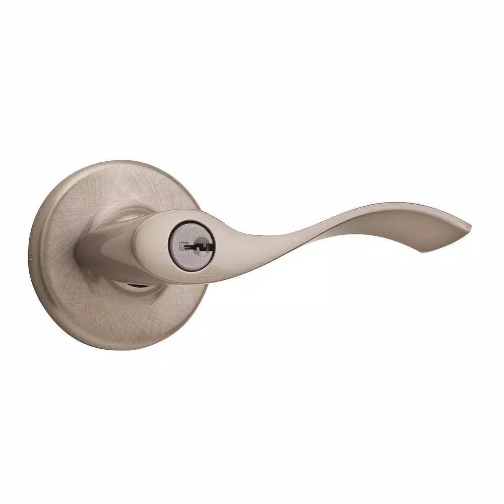 Kwikset Balboa Satin Nickel Exterior Entry Door Lever