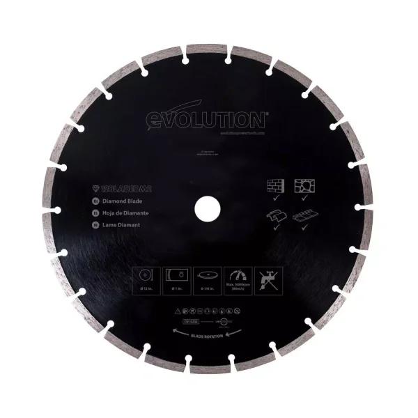 Evolution Power Tools Evolutions 12 in. Diamond Segmented Saw Blade for Masonry and Concrete