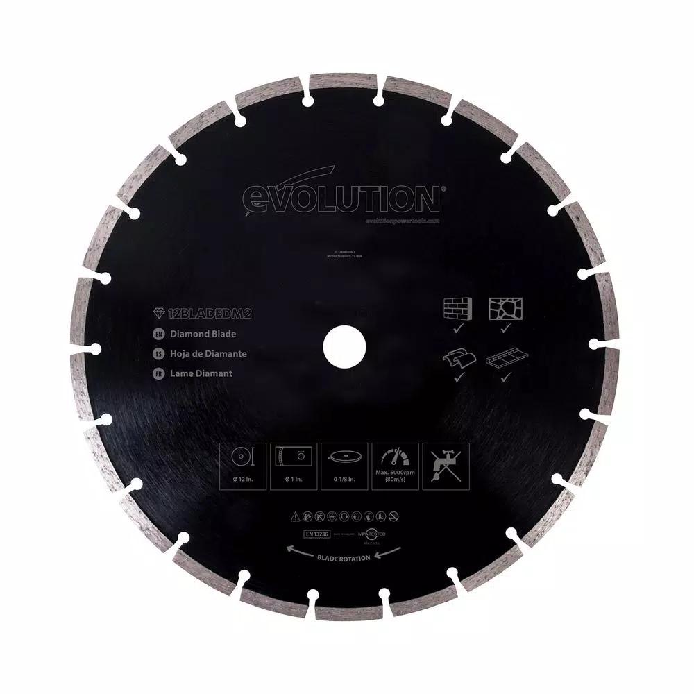 Evolution Power Tools Evolutions 12 in. Diamond Segmented Saw Blade for Masonry and Concrete