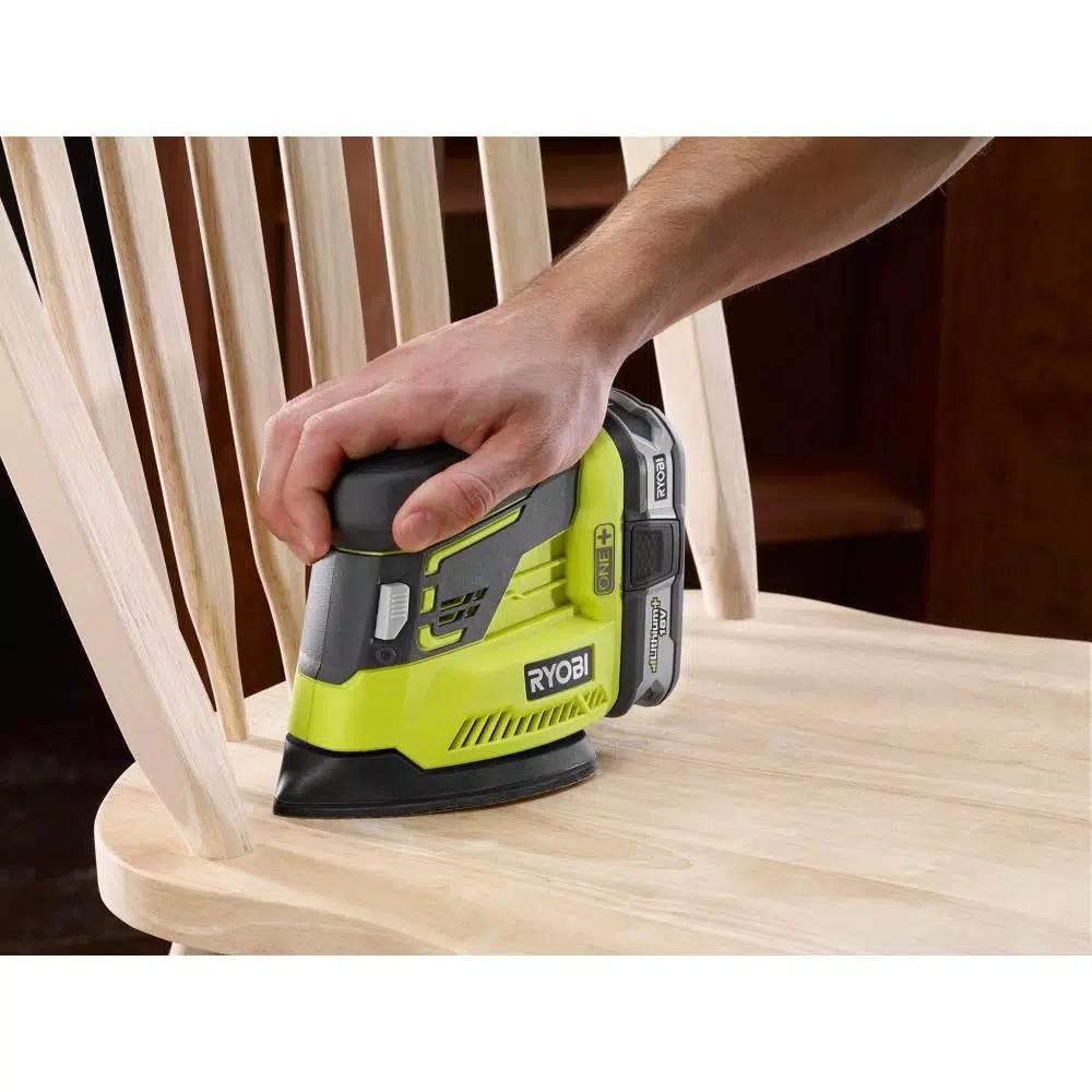 RYOBI 18V ONE+ Brushless Belt Sander and Corner Cat Finish Sander Combo Kit (Tools Only)