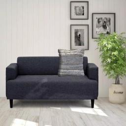 LR Home Crest Navy Blue and Ivory Abstract Textured Throw Pillow, 18 x 18 in. thumbnail 7
