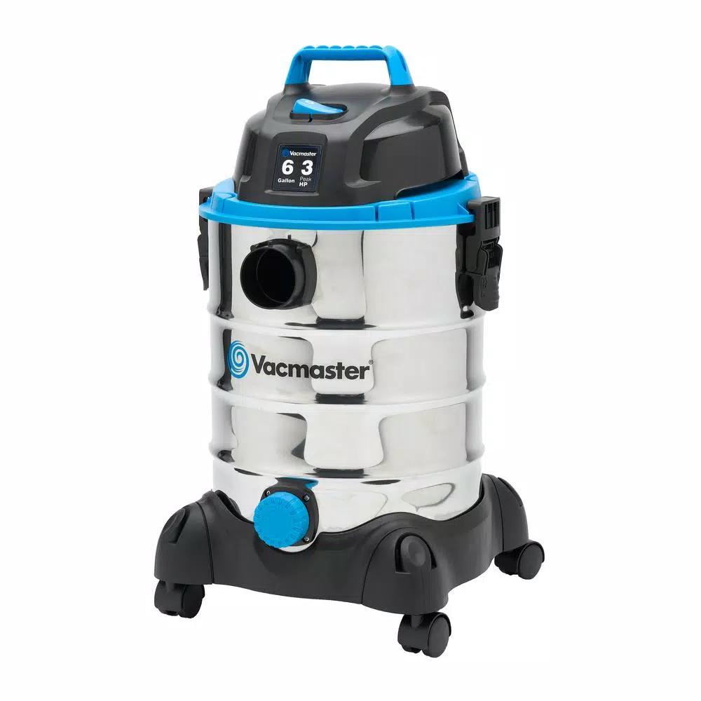 Vacmaster 6 Gal. Stainless Steel Wet/Dry Vacuum with Blower Function, 3 Peak HP
