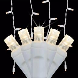 Wintergreen Lighting SoftTwinkle 7 ft. 70-Light LED Warm White Icicle Lights thumbnail 1