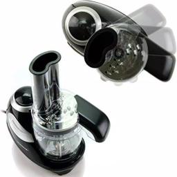 Ovente PF1007 Mini Food Processor, 1.5-Cup Single Speed Compact Chopper with 3 Attachments, Black thumbnail 6