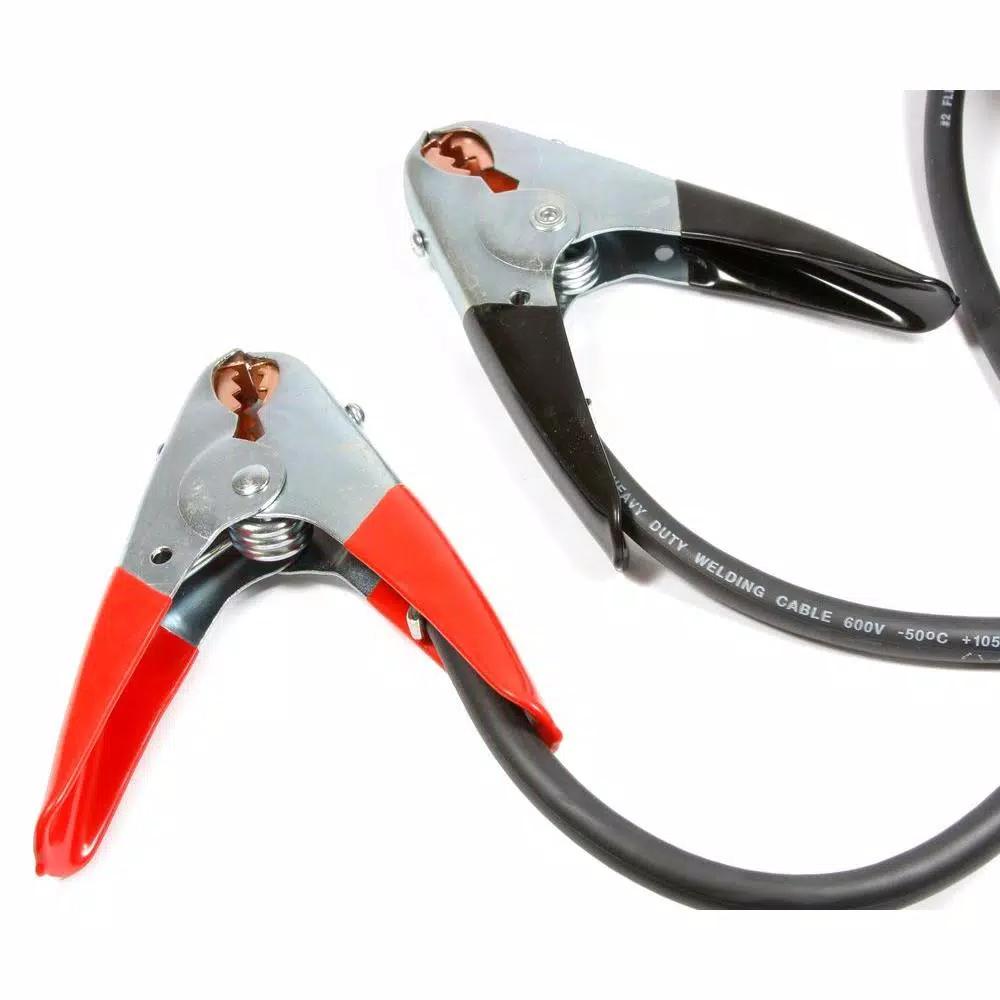 Forney 20 ft. 2-Gauge Heavy Duty Battery Jumper Cables with 500-Amp Clamps