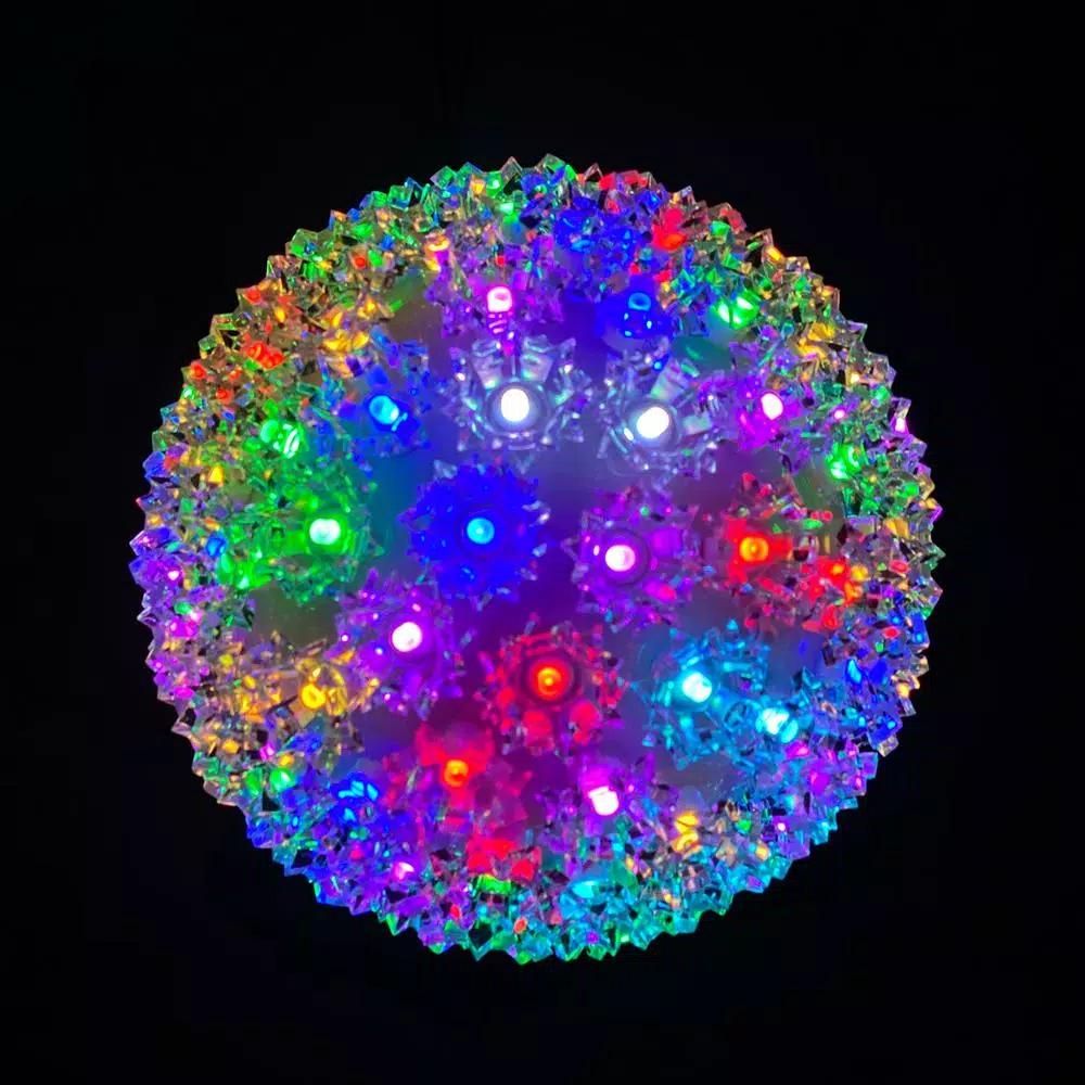 HOLIDYNAMICS HOLIDAY LIGHTING SOLUTIONS 7.5 in. Dynamic RGB Premier Orb - Multi-Color LED Lighted Sculpture