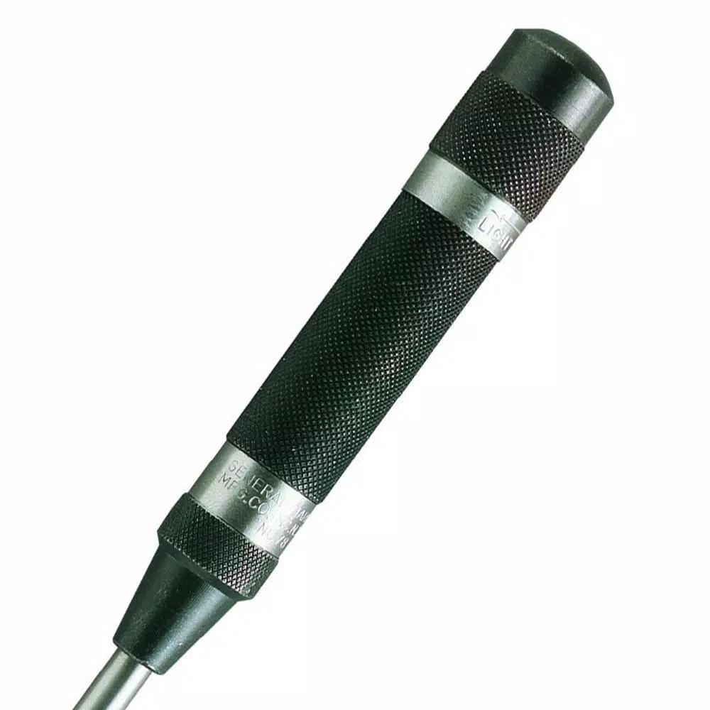 General Tools Heavy-Duty Automatic Center Punch with Adjustable Impact and Replaceable Steel Point