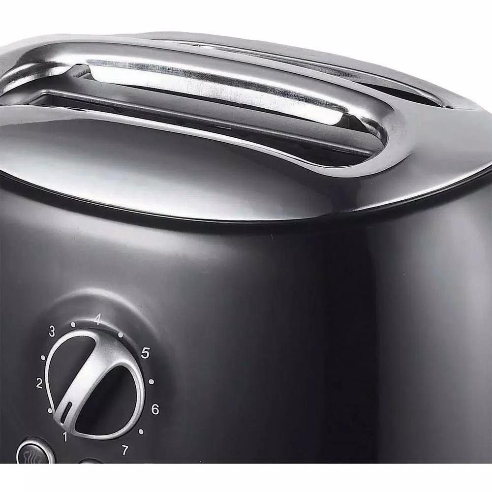 Brentwood Appliances TS-270BK Retro 2-Slice Extra-Wide Slot Toaster, Black