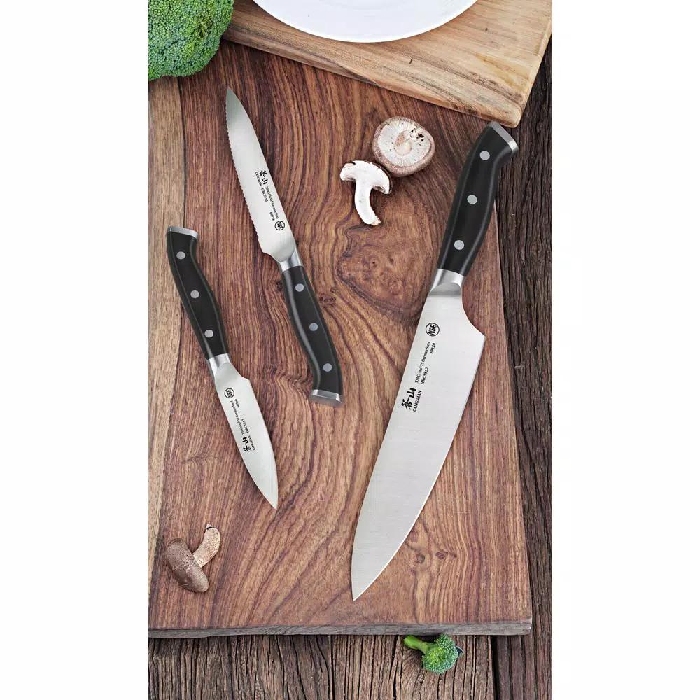 Cangshan D Series 3-Piece Stainless Steel Knife Set - Full Tang Forged Kitchen Knives