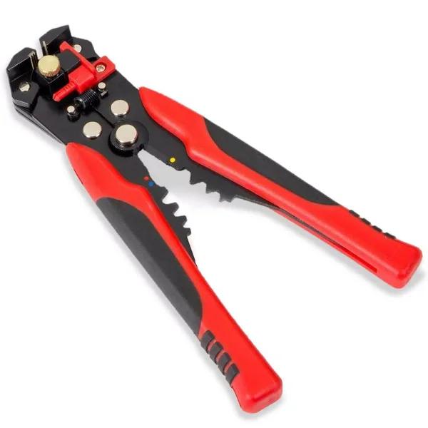 XtremepowerUS Stark 8 in. Self-Adjusting Wire Stripper, Cutter, and Crimper for 4-22 AWG