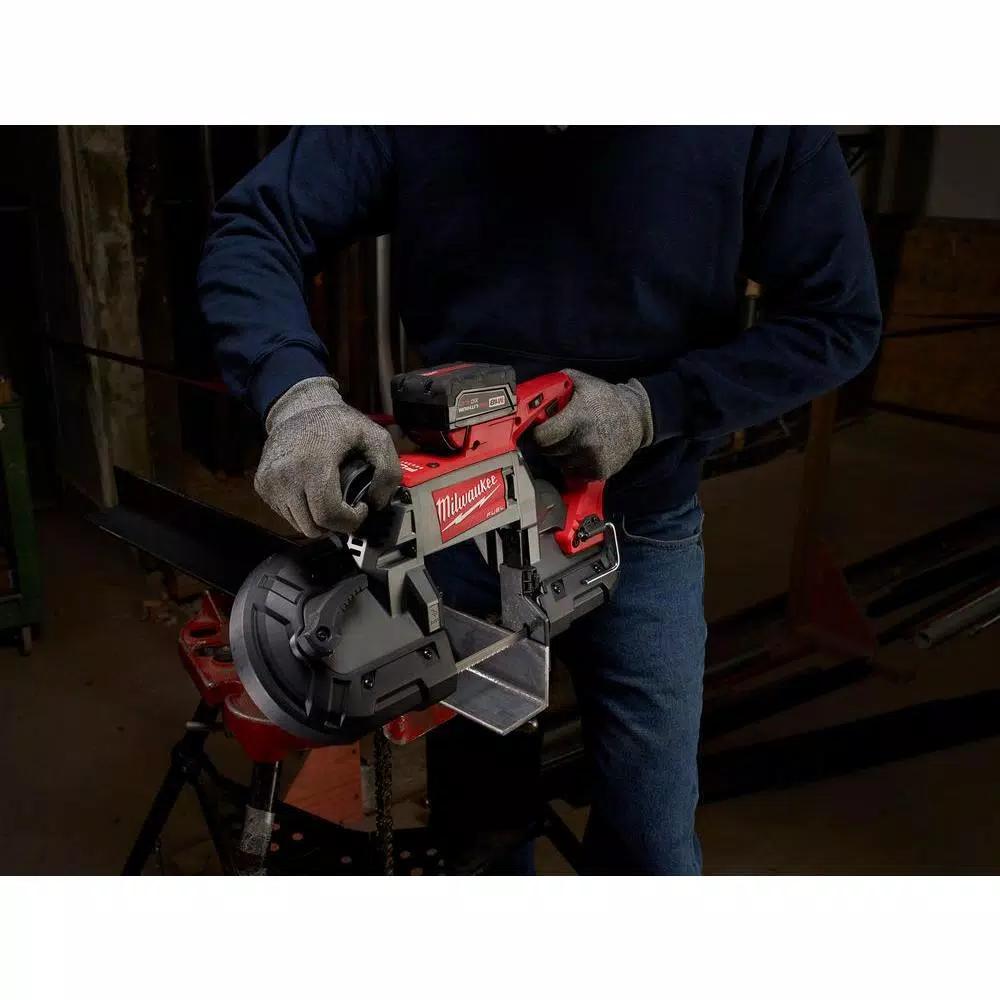 Milwaukee M18 FUEL 18V Brushless Cordless Jig Saw and Deep Cut Band Saw Combo Kit with (2) 6.0 Ah Batteries
