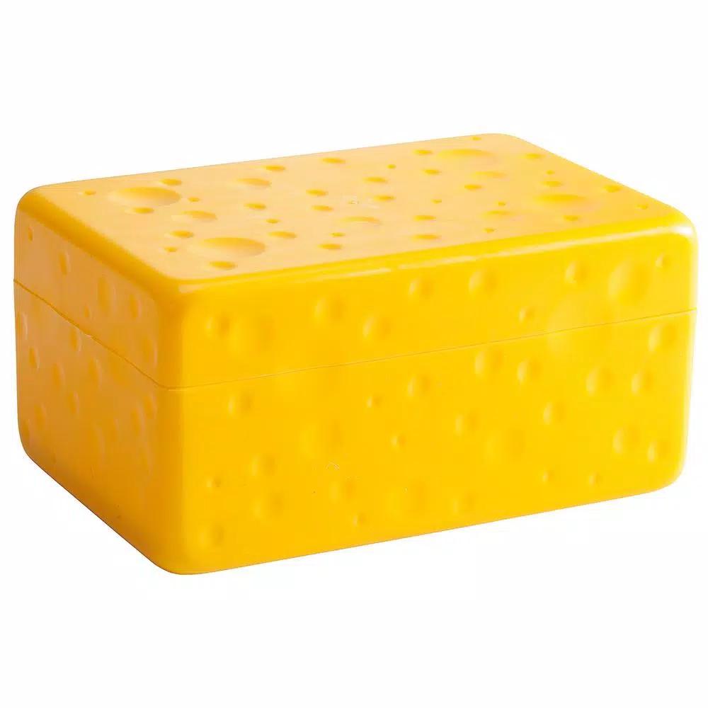 Hutzler Cheese Saver Food Storage Containers, 2-Pack, Yellow