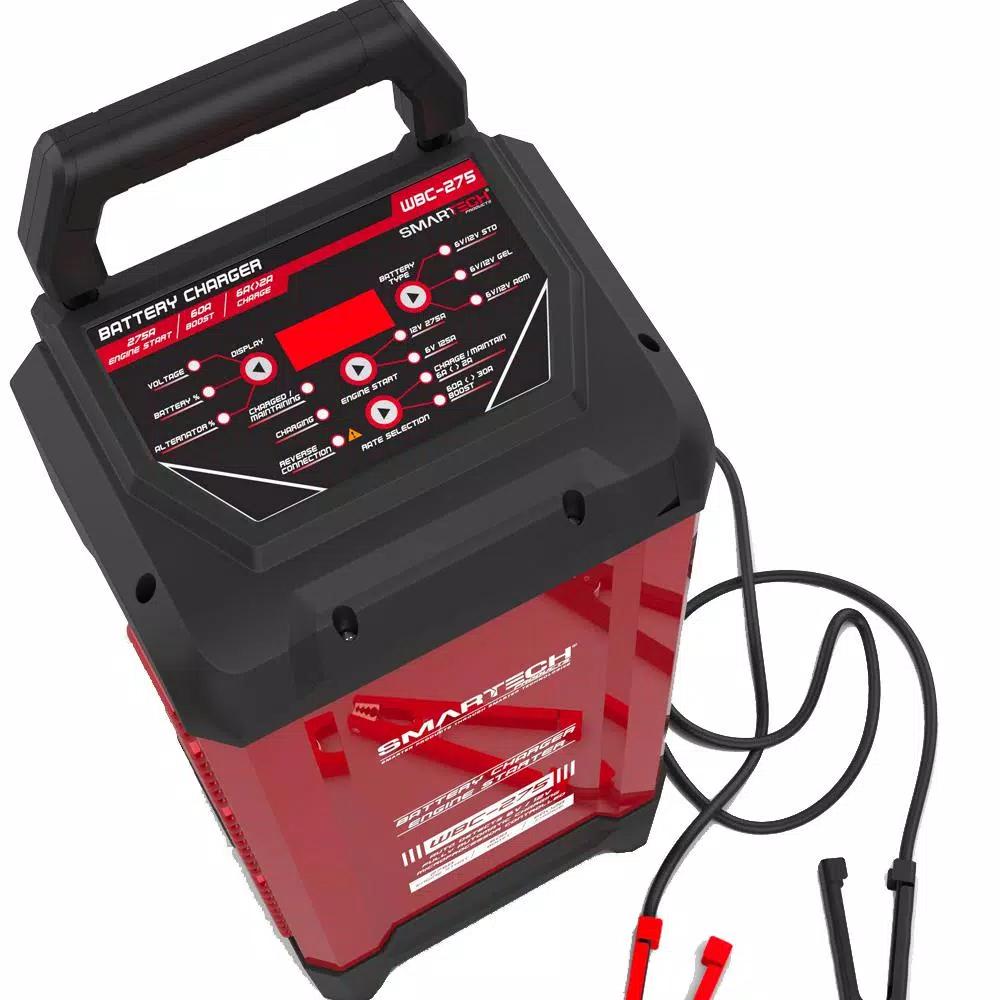 Smartech Products WBC-275 6V/12V Automotive Battery Charger, Maintainer & 275A Engine Start Jump Starter