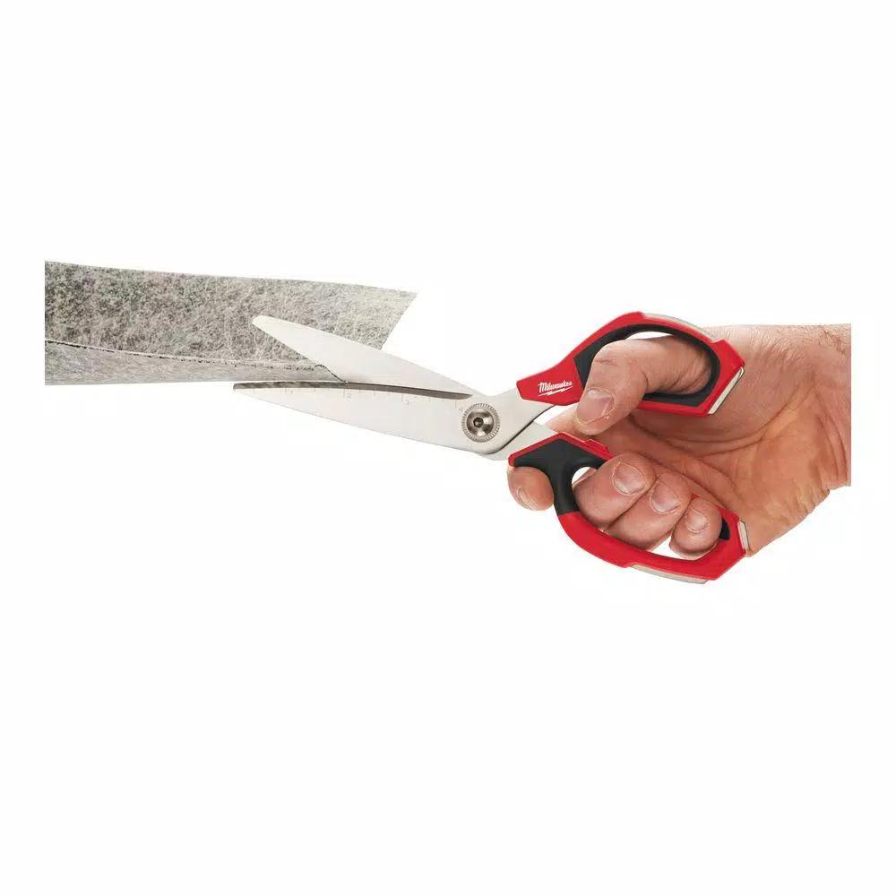 Milwaukee Jobsite Straight Scissors with 25 ft. Compact Tape Measure Set