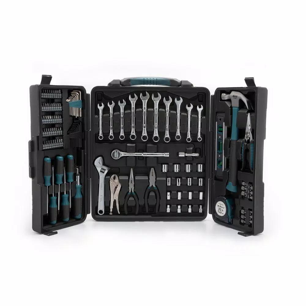 ANVIL 137-Piece Homeowner's Tool Set with 3/8 in. Drive SAE and Metric Sockets